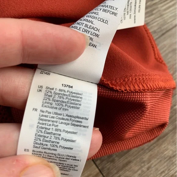 Brooks Fusion Hybrid Zip Up Jacket Copper Run Raisin XL